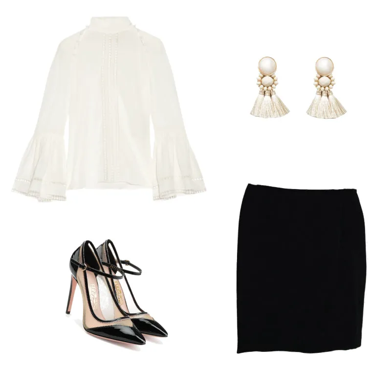 1980s DONNA KARAN SKIRT