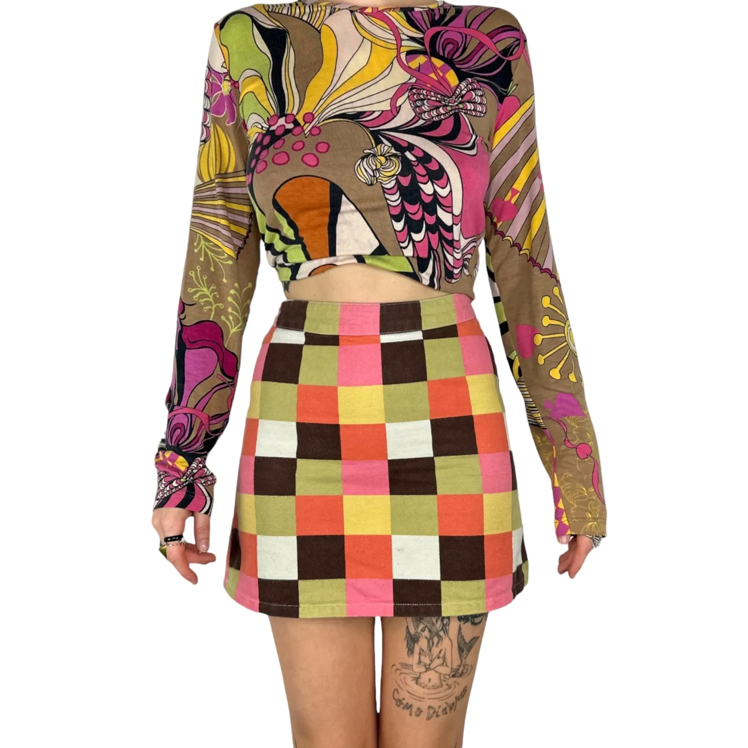 2000s Checkered Miniskirt [Small]