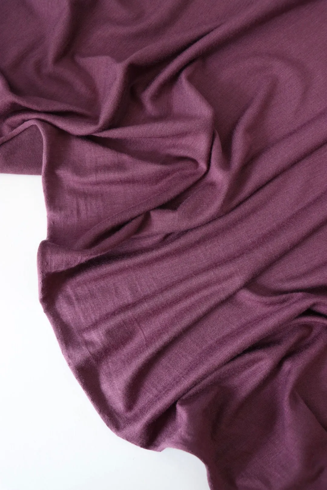 4YD 30IN REMNANT; Mulberry Our Favorite Rayon Spandex Jersey