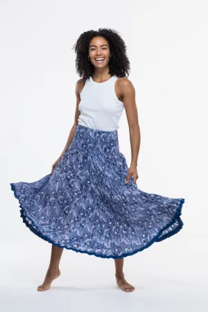 50 Panel Skirt in Pure Hand Block Printed Cotton