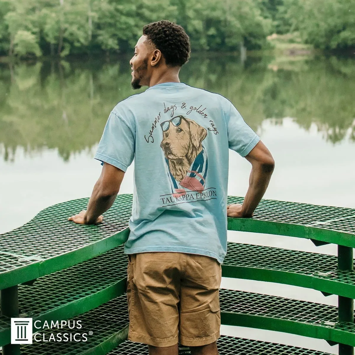 AEPi Blue Comfort Colors Retriever Tee