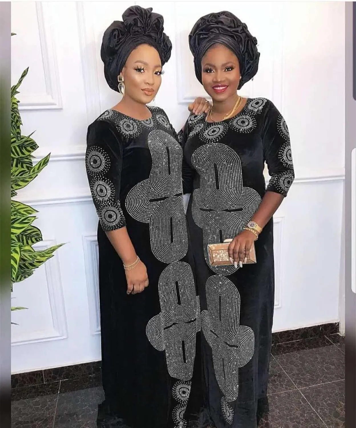 African dress for women soft shining dress long dress without scarf