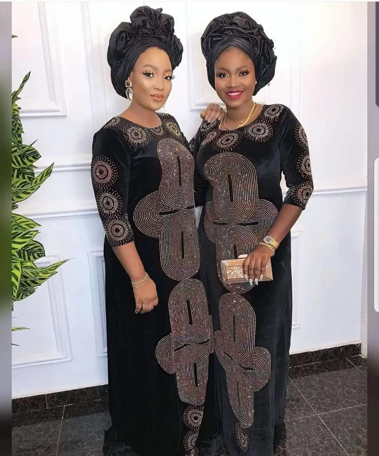 African dress for women soft shining dress long dress without scarf