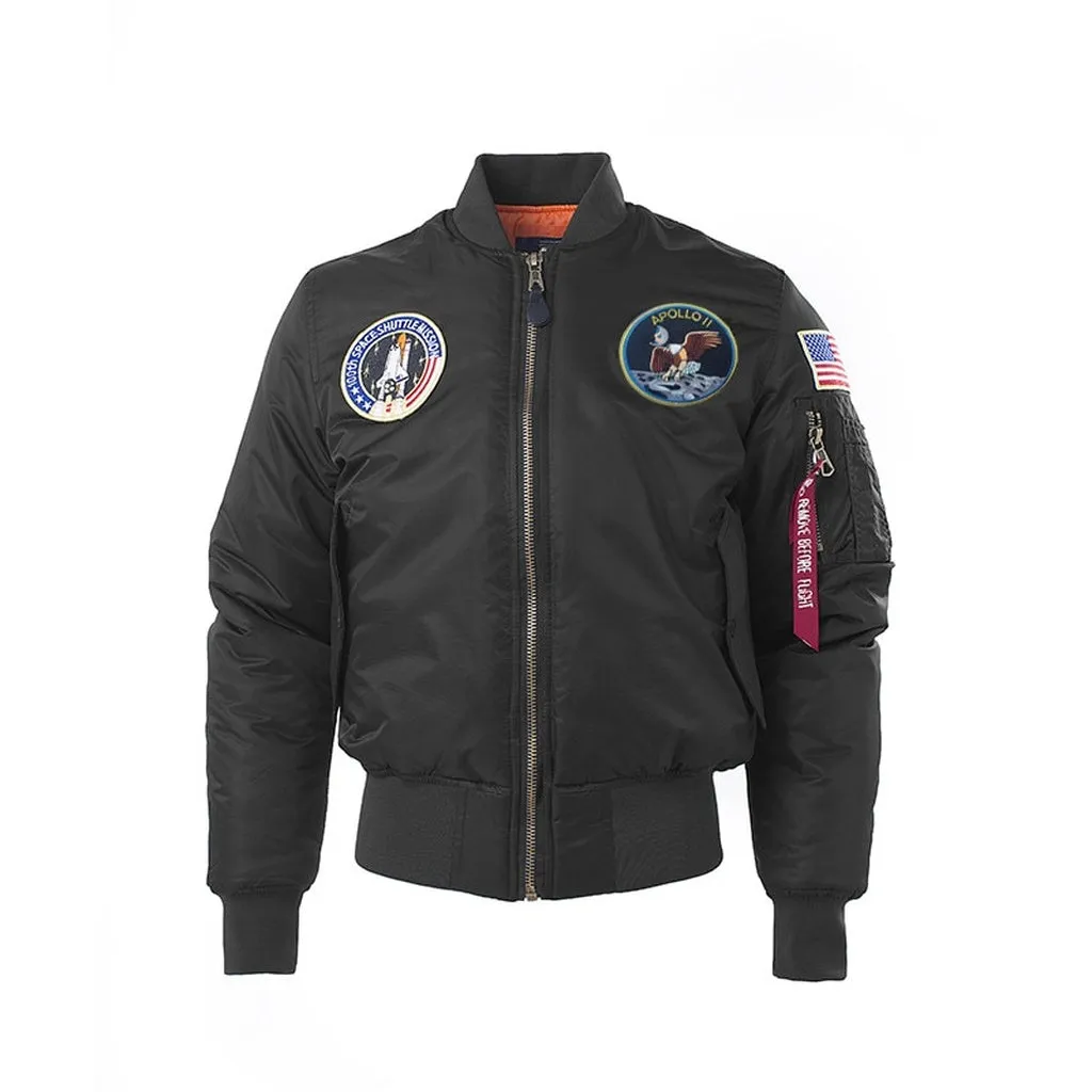 Apollo Winter Thick US Air Force Pilot Flight Bomber Jacket Ma-1 Reversible Padding Custom Available Oem Factory Puffer for Me