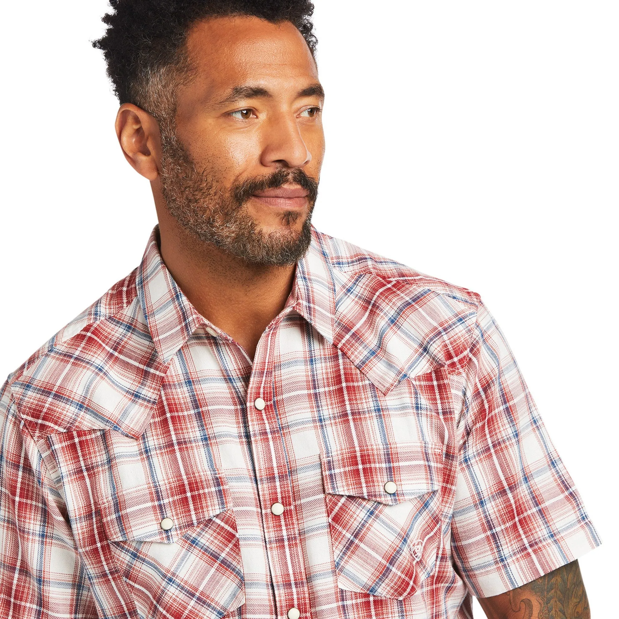 Ariat Mens Hennessey Retro Shirt - Garnet