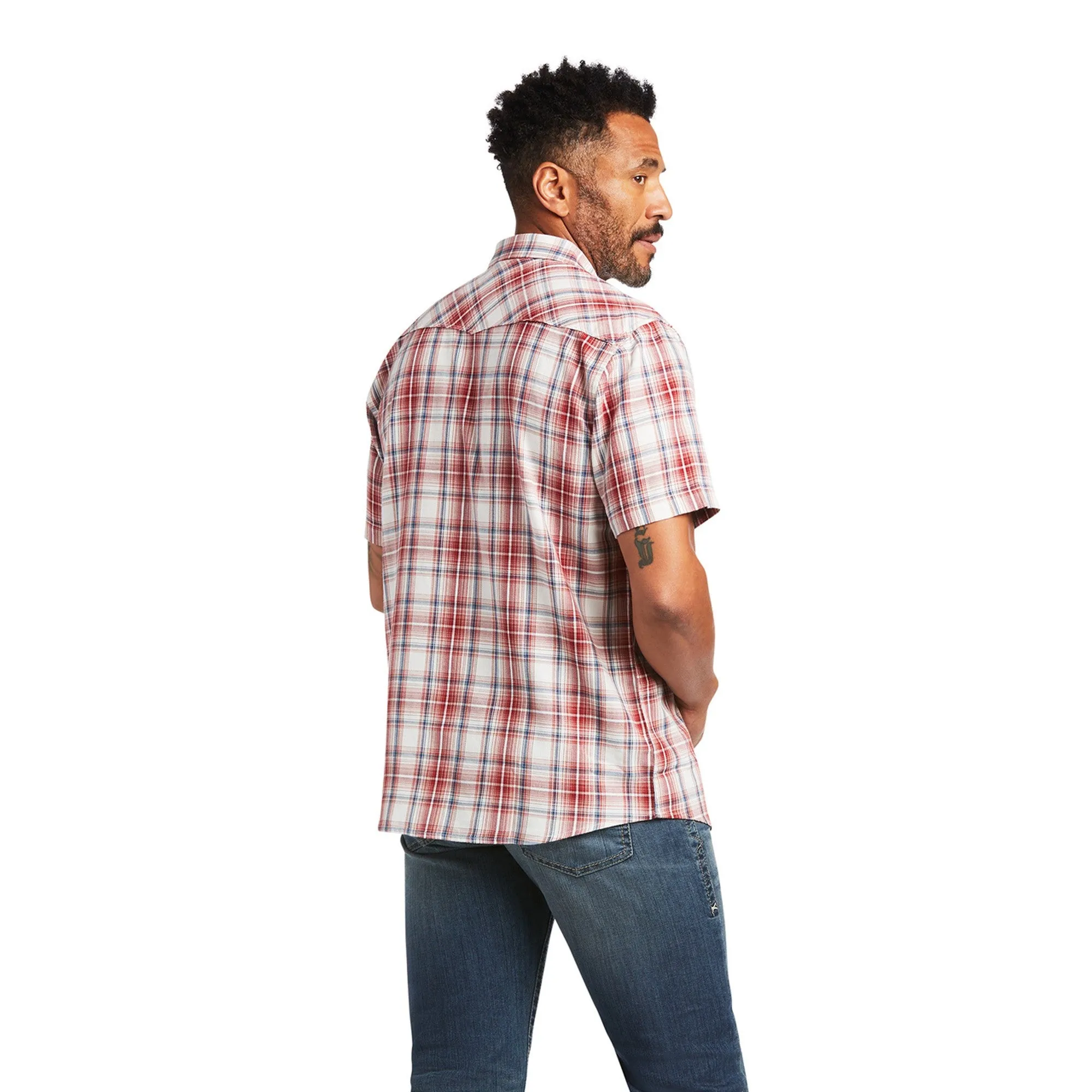 Ariat Mens Hennessey Retro Shirt - Garnet