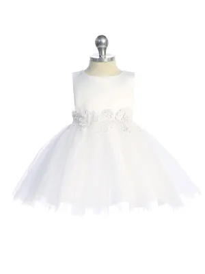 Baby Girls Tulle Charming Flower Girl Dress 0M-24M
