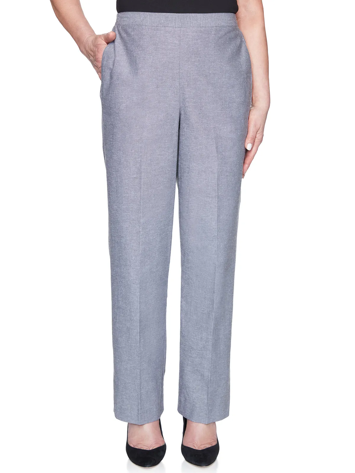 Bella Vista Chambray Pants Medium Length Plus Size