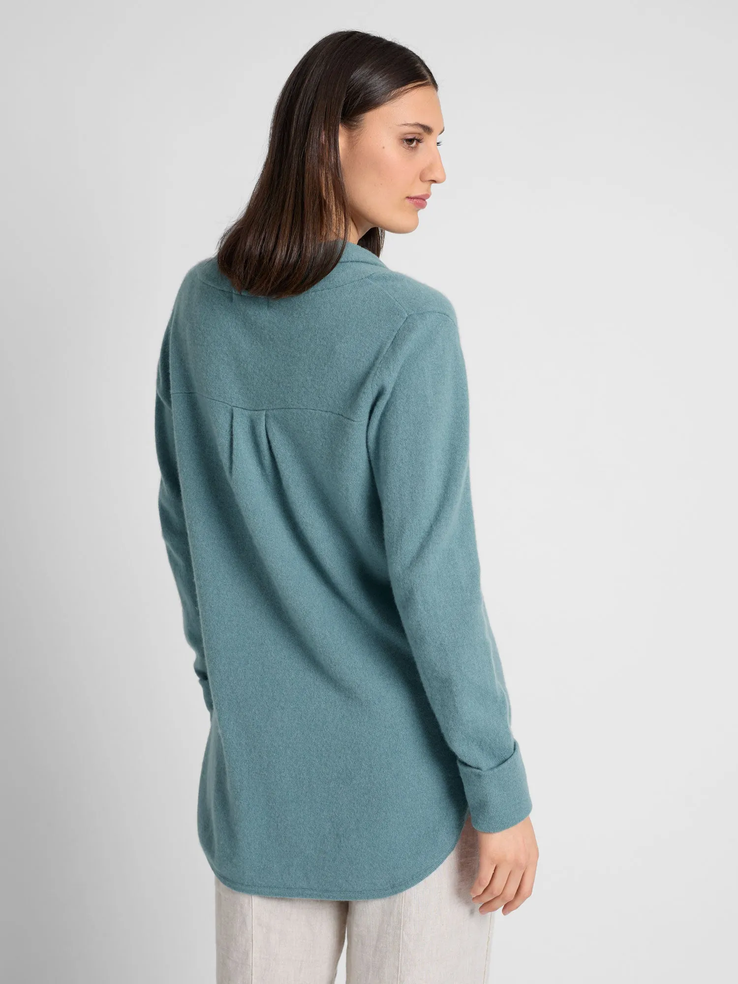 Cashmere sweater "Ida" - arctic