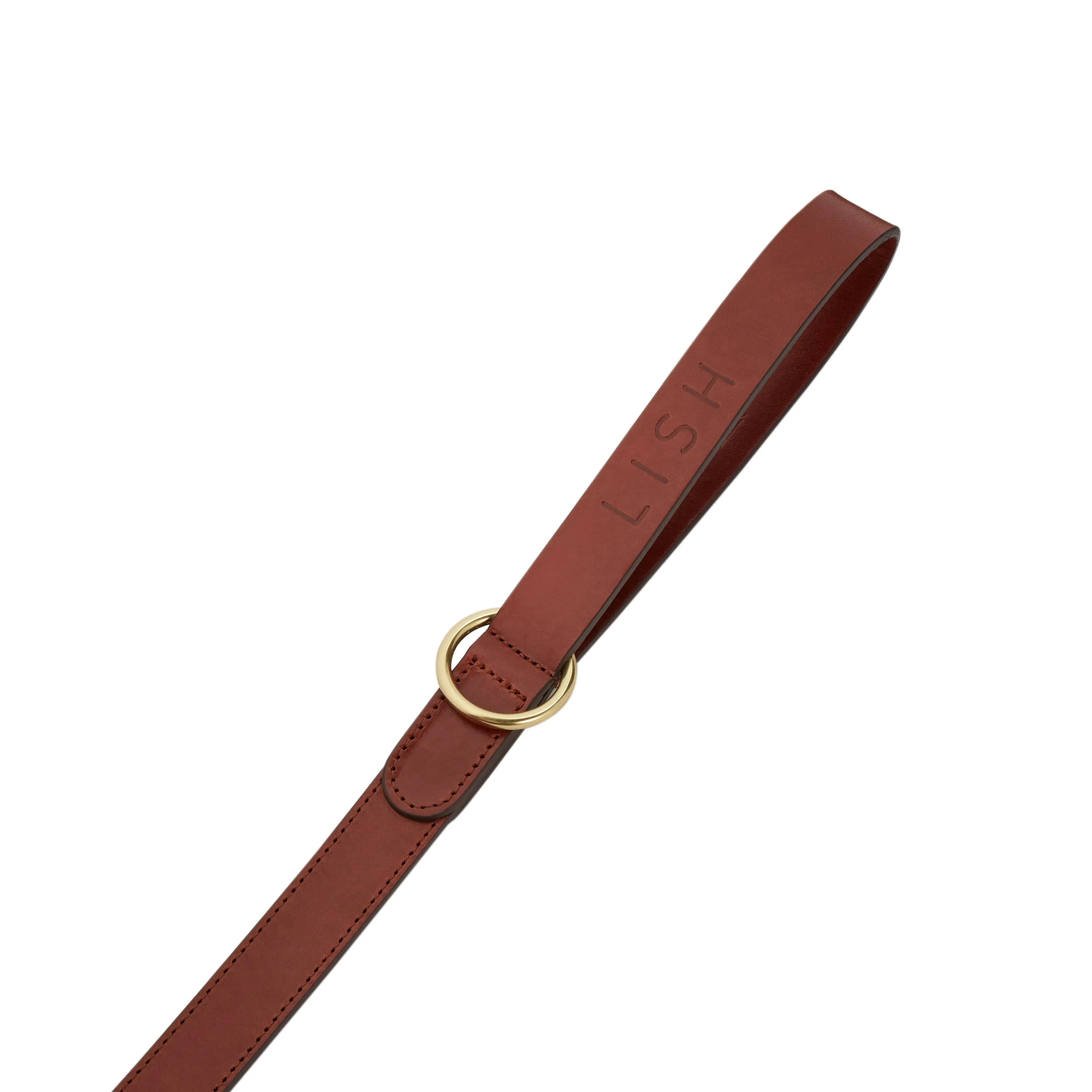 Coopers Toffee Brown Italian Leather Luxury Designer Dog Lead