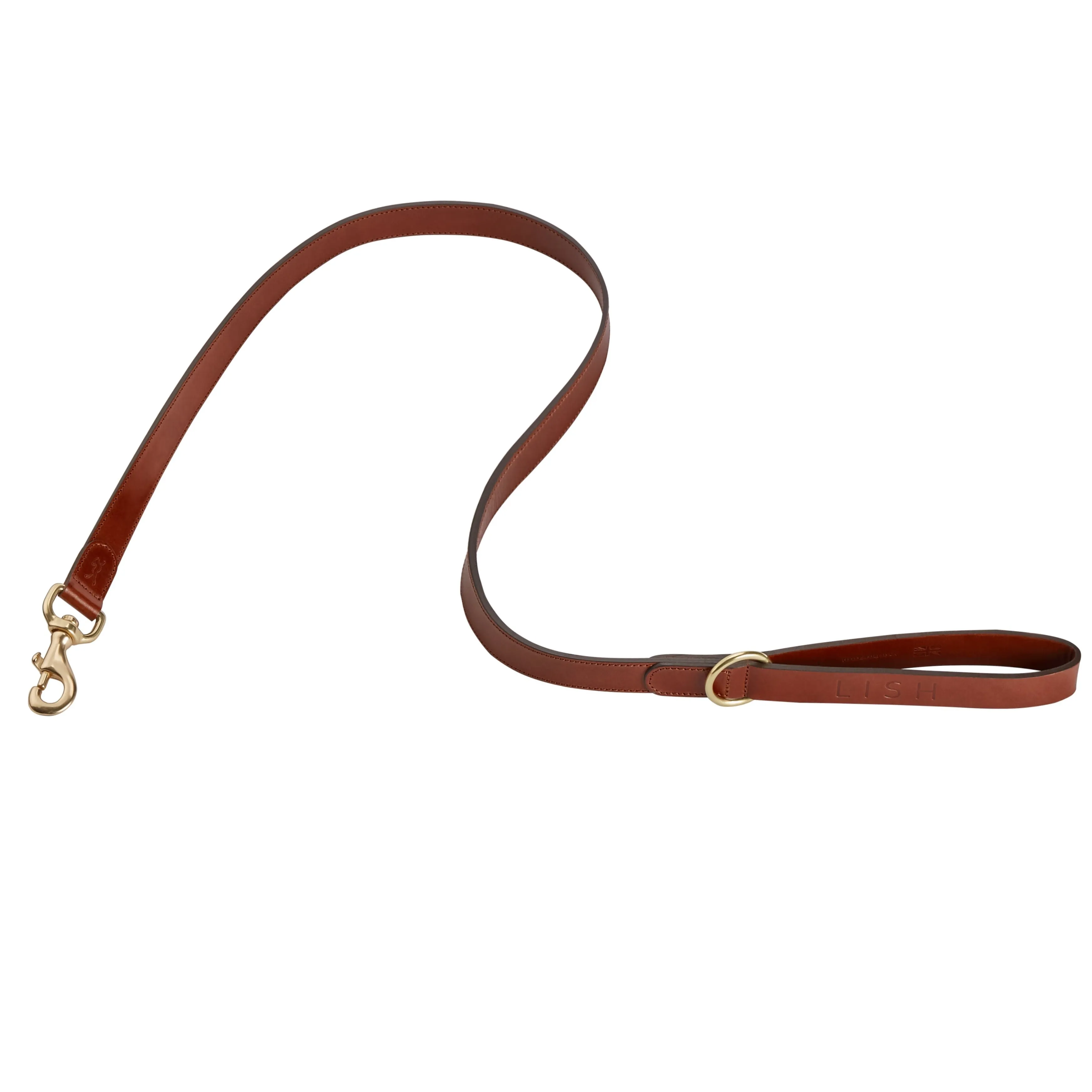 Coopers Toffee Brown Italian Leather Luxury Designer Dog Lead