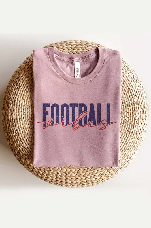 FOOTBALL VIBES GRAPHIC TEE PLUS SIZE