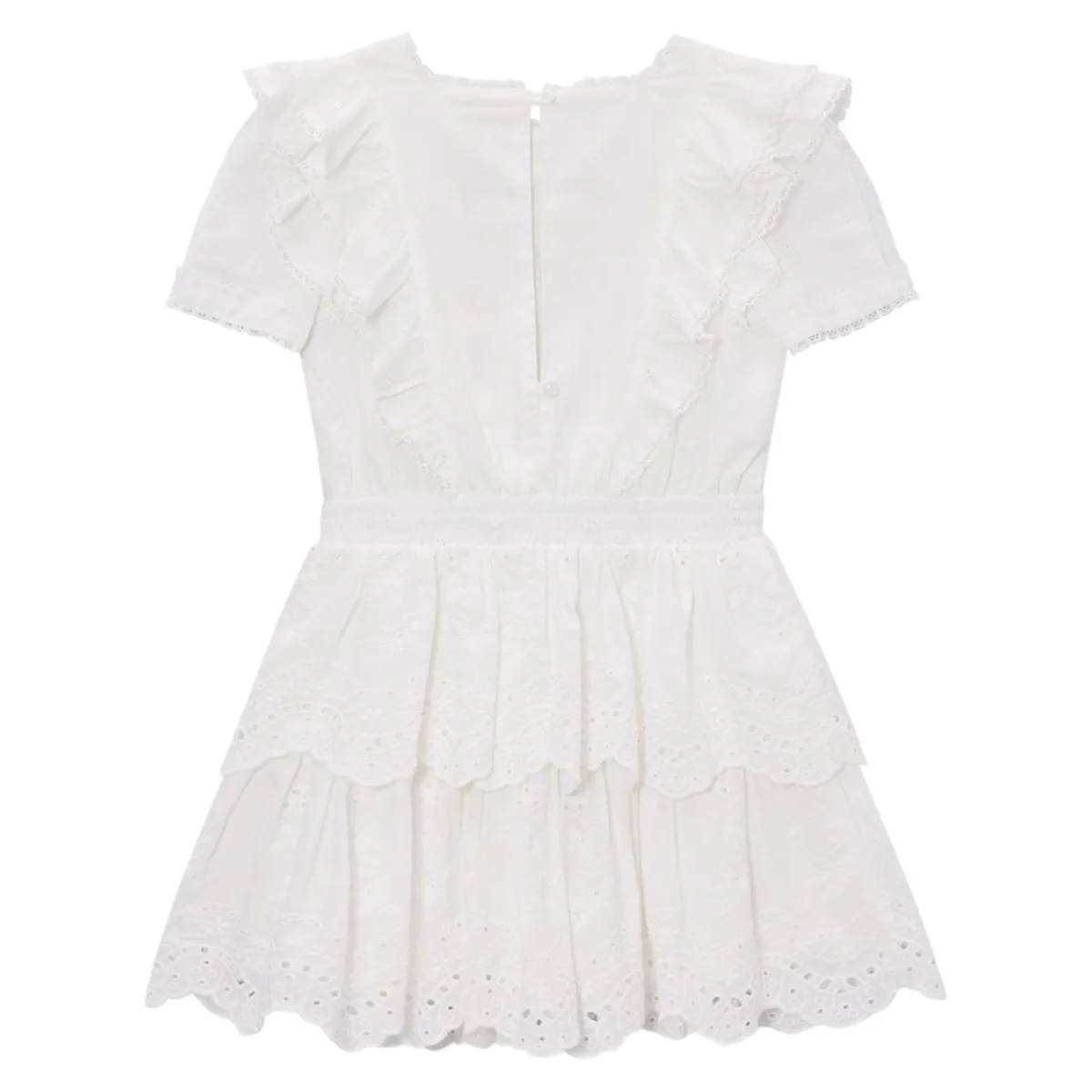 FREYA LACE RUFFLE DRESS