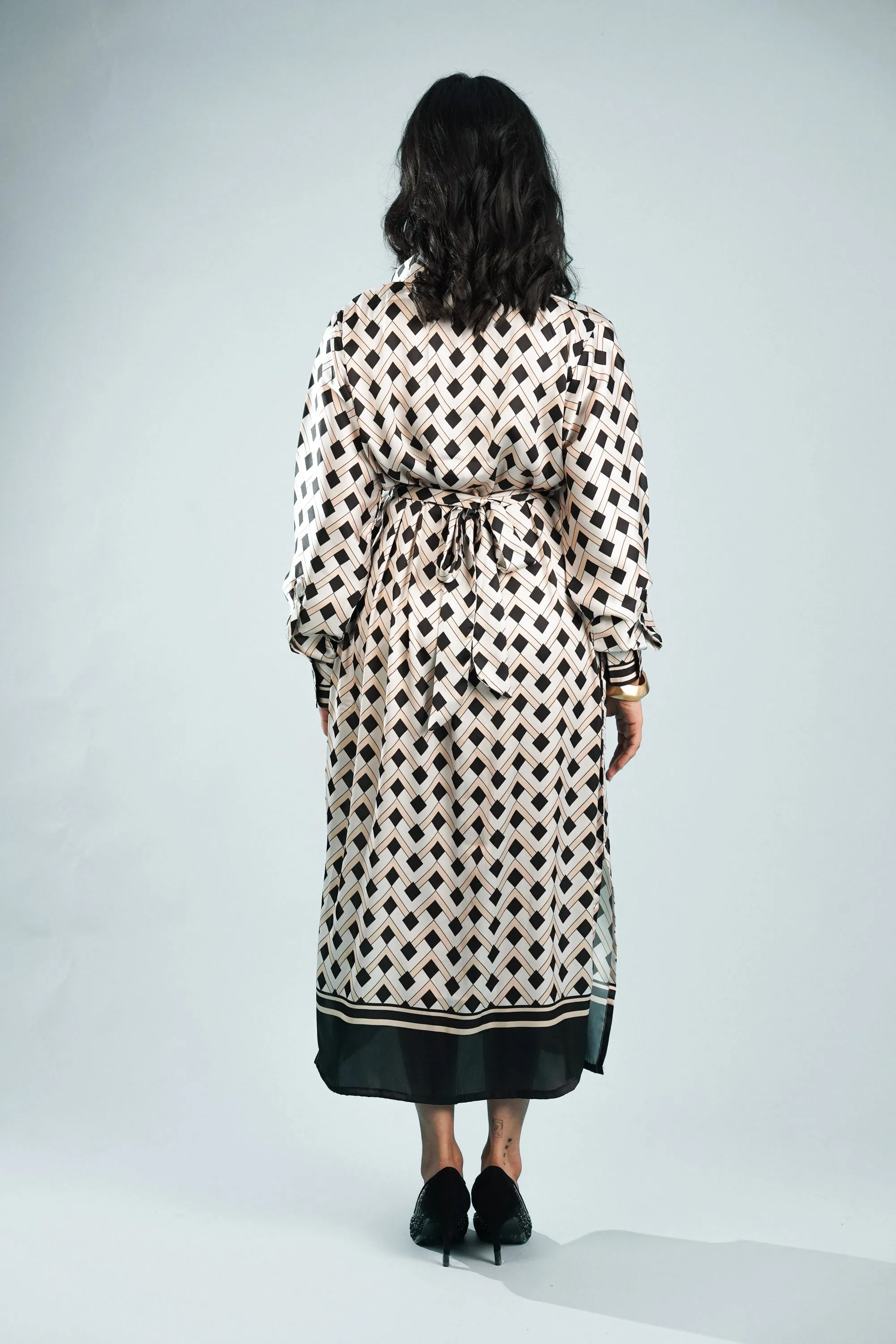 Geometry Elegance Shirt Dress