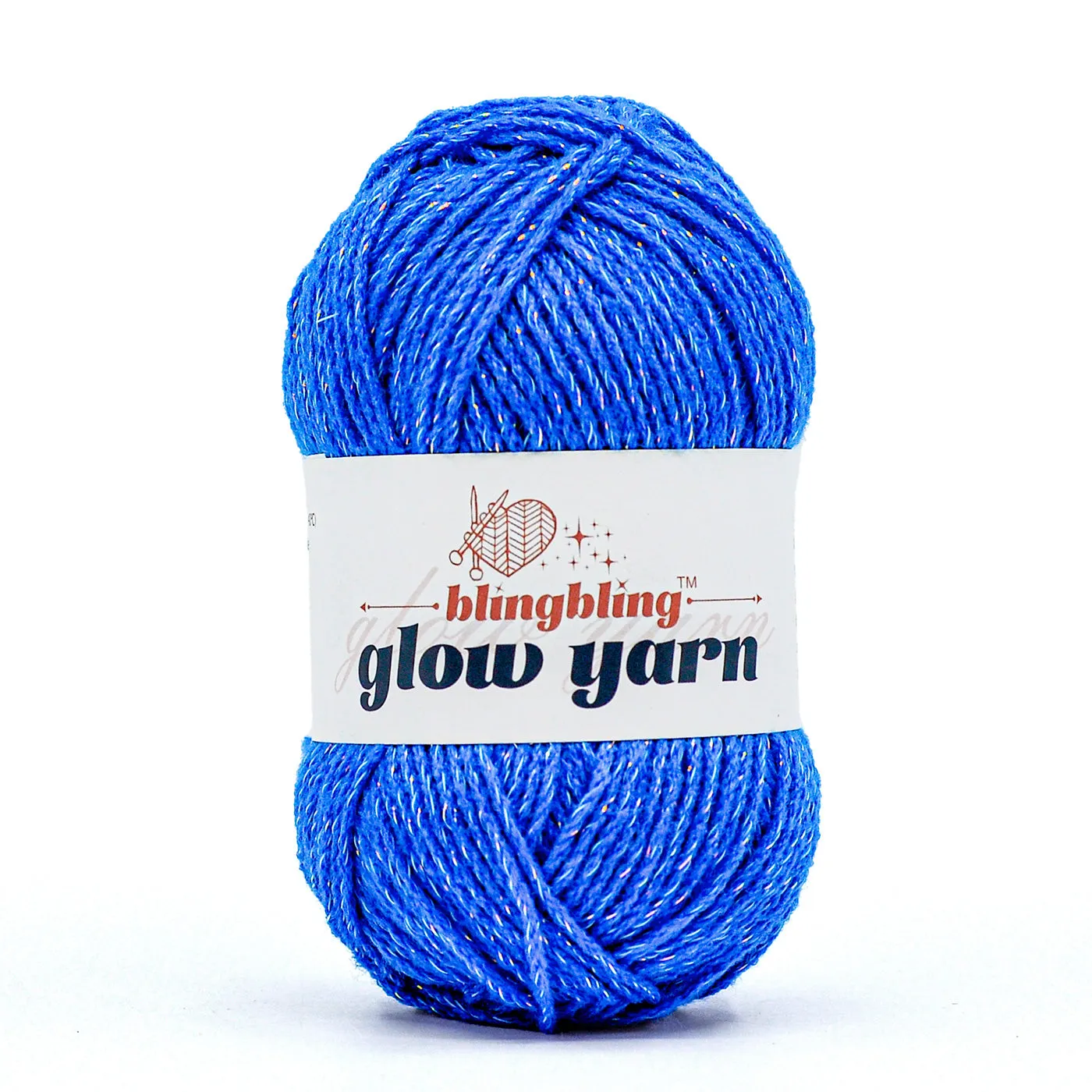 Glow-in-the-Dark Metallic Yarn - Premium Quality for Crochet & Knitting（40 Colors）
