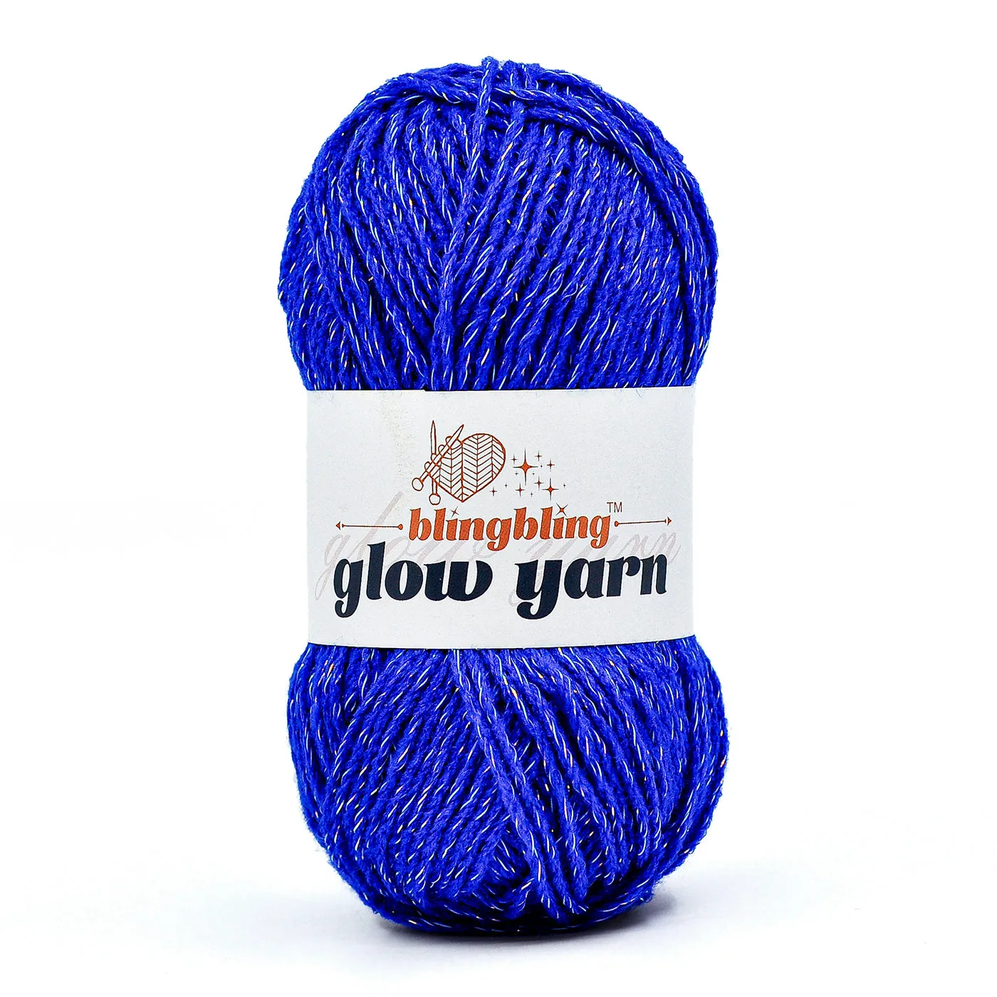 Glow-in-the-Dark Metallic Yarn - Premium Quality for Crochet & Knitting（40 Colors）