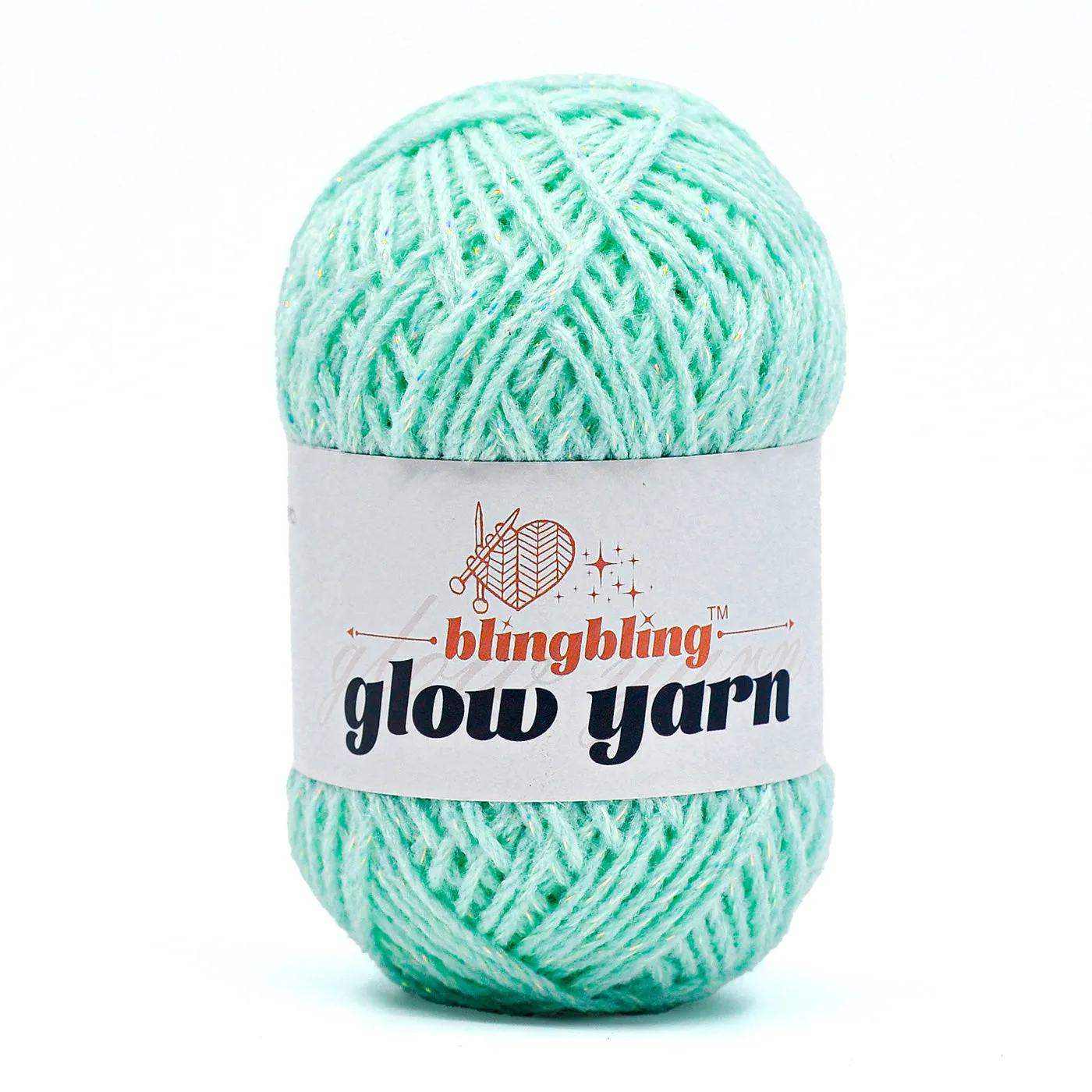 Glow-in-the-Dark Metallic Yarn - Premium Quality for Crochet & Knitting（40 Colors）