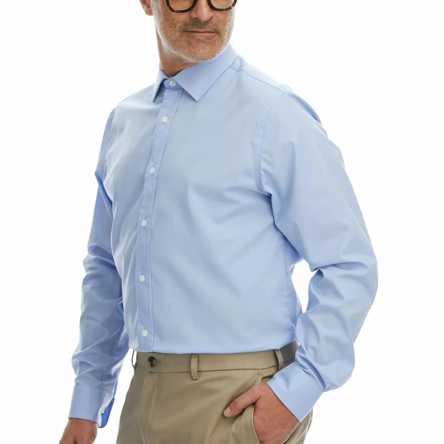 Haggar Men's Classic-Fit Premium Comfort Wrinkle Resistant Dress Shirt