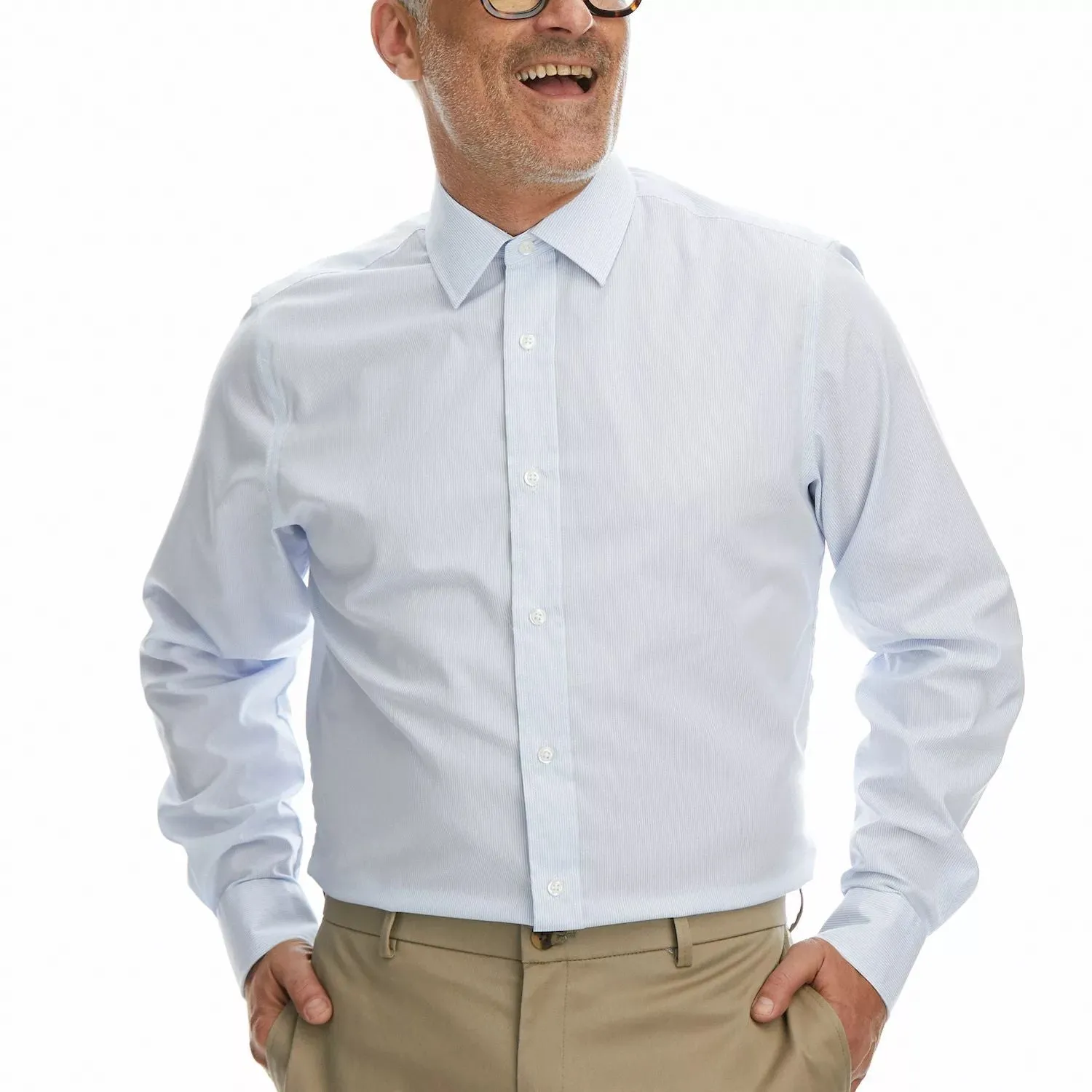 Haggar Men's Classic-Fit Premium Comfort Wrinkle Resistant Dress Shirt