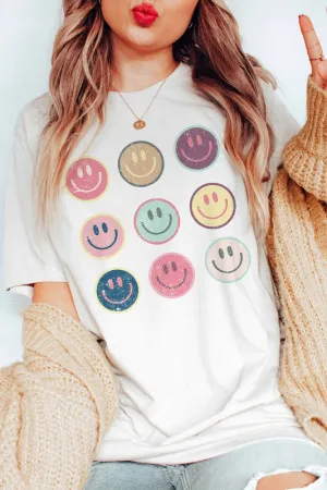 HAPPY FACE GALLERY GRAPHIC TEE