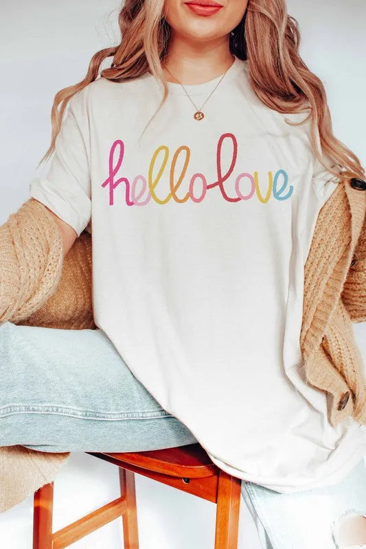HELLO LOVE GRAPHIC TEE