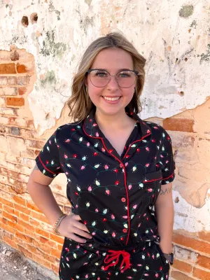Hello Mello Holiday Pajama Top - Very Merry
