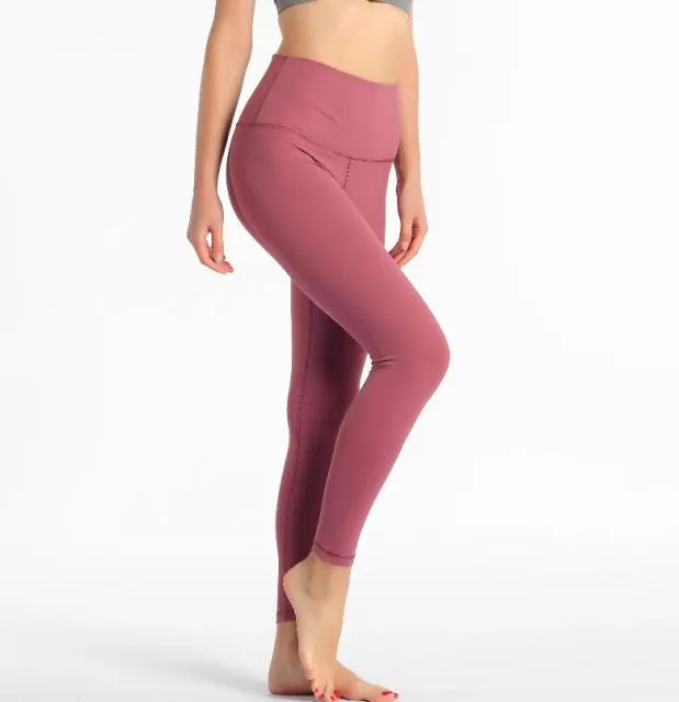 High Waste Poly Spandex Yoga Style Pants