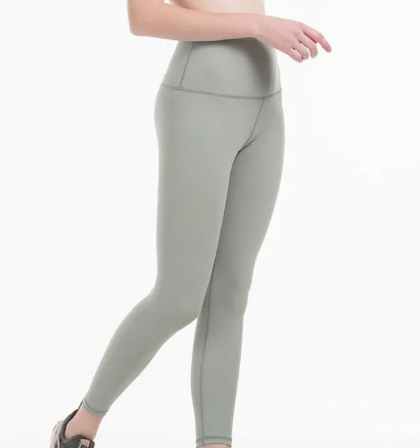 High Waste Poly Spandex Yoga Style Pants