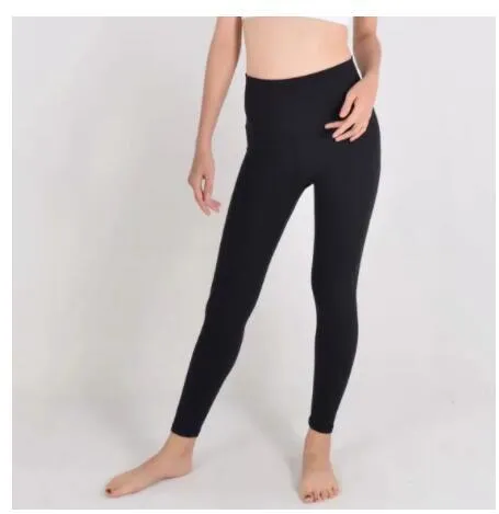 High Waste Poly Spandex Yoga Style Pants