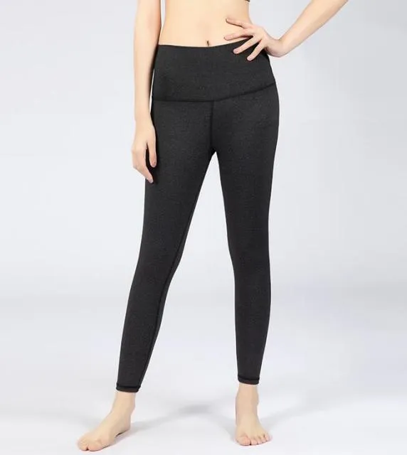 High Waste Poly Spandex Yoga Style Pants