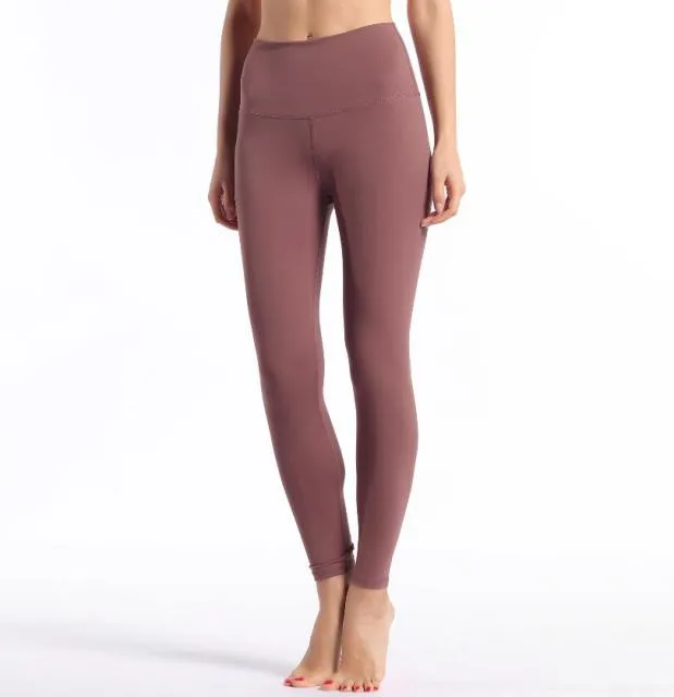 High Waste Poly Spandex Yoga Style Pants