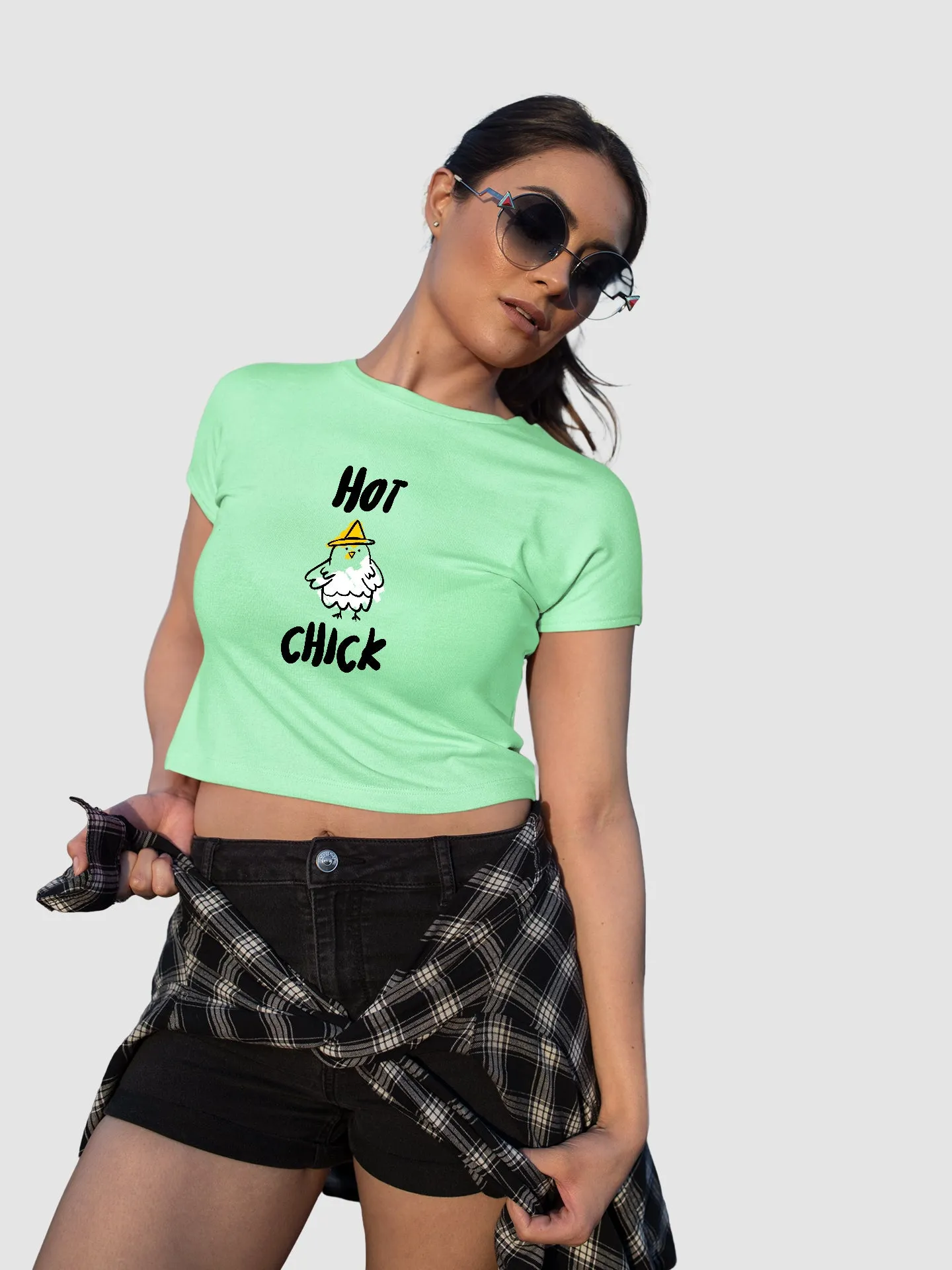 Hot Chick - Crop Tee