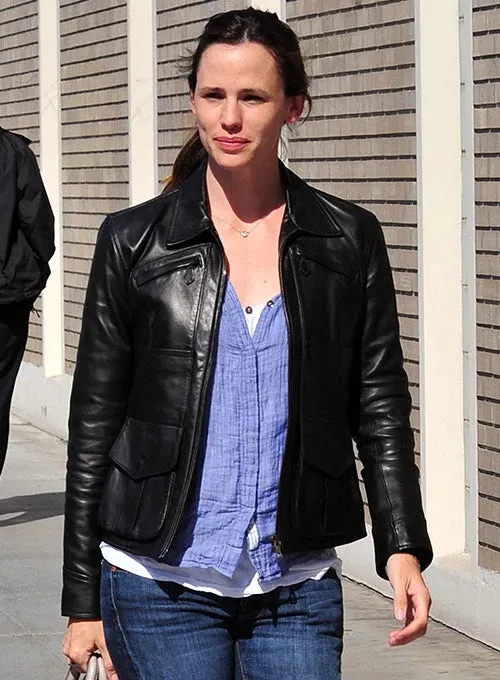 JENNIFER GARNER LEATHER JACKET | WOMEN CELEBRITY LEATHER JACKET BY THE JACKET SELLER