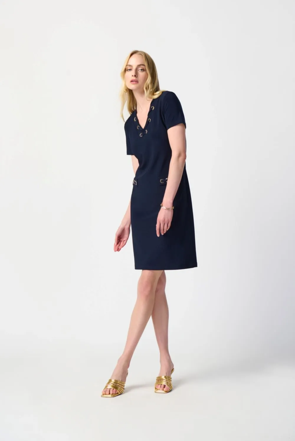 JOSEPH RIBKOFF DRESS IN BLUE
