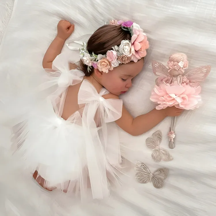Lace Bodysuit Cotton Party Dress