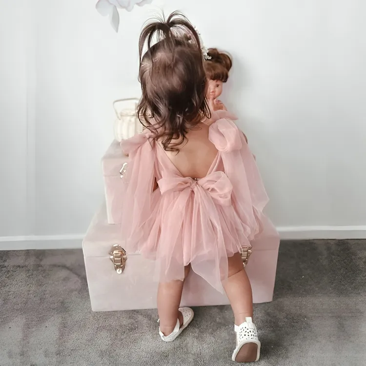 Lace Bodysuit Cotton Party Dress