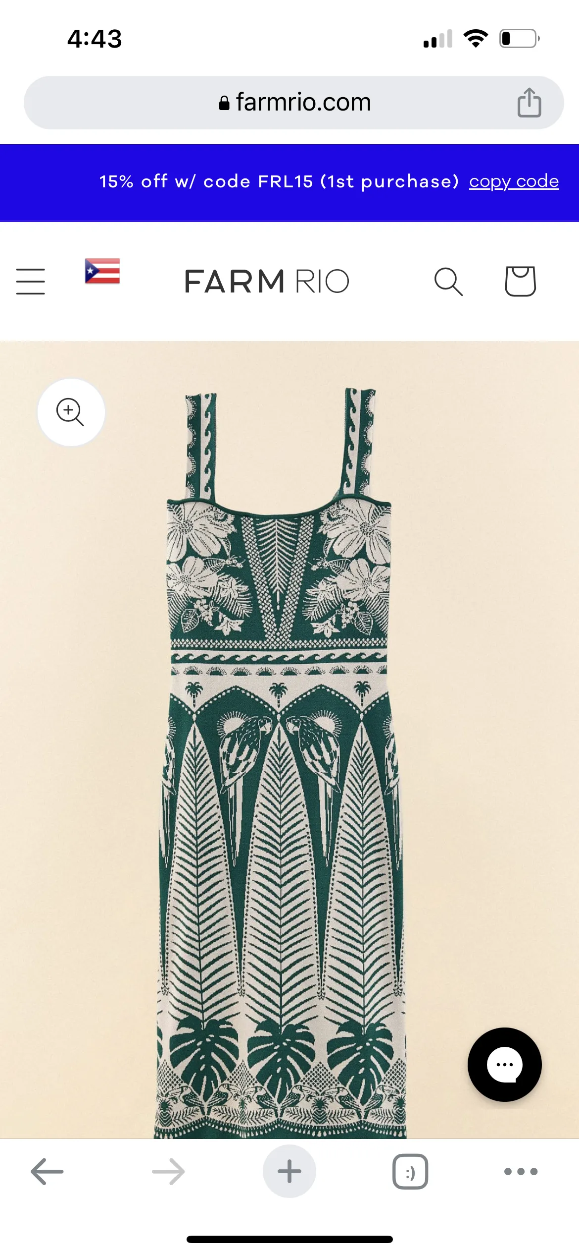 Macaw Elegance Knit Dress