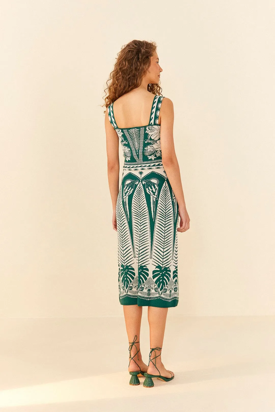 Macaw Elegance Knit Dress