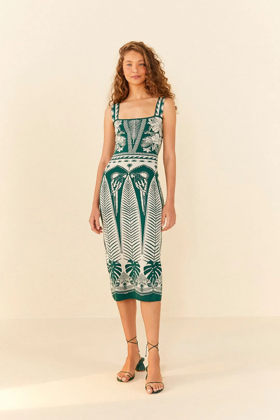 Macaw Elegance Knit Dress