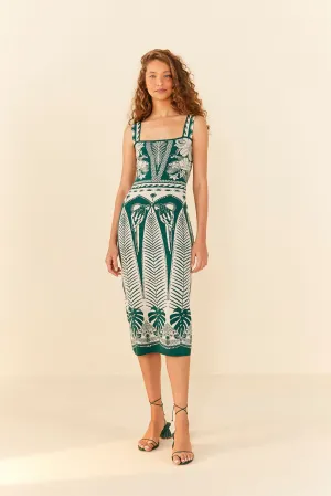 Macaw Elegance Knit Dress
