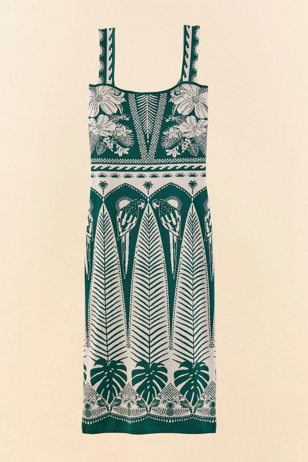 Macaw Elegance Knit Dress