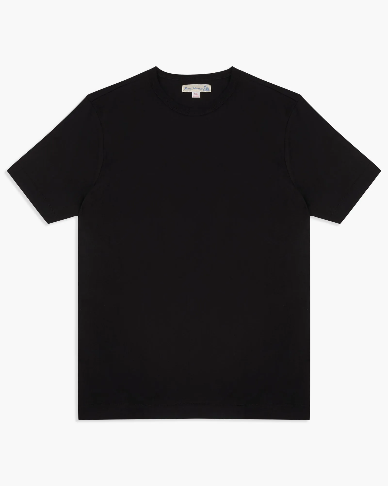 Merz B Schwanen Good Originals 2M15 6.8oz Classic Fit Sturdy Jersey Tee - Deep Black
