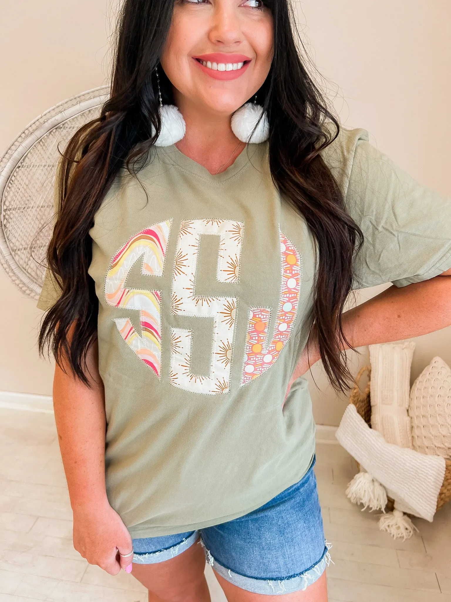 Monogram Vibes Comfort Color Tees