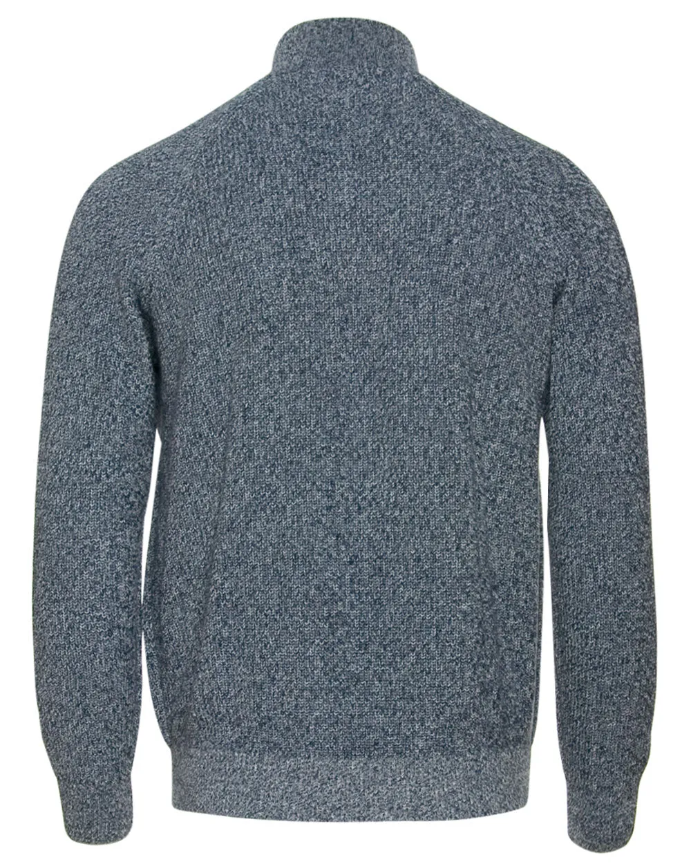 Navy Ribbed Cashmere Cardigan