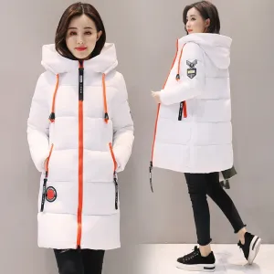 Parka Women Winter Jacket Women Coat Hooded Outwear Female Parka Thick Cotton Padded Lining Winter Female Basic Coats Z30