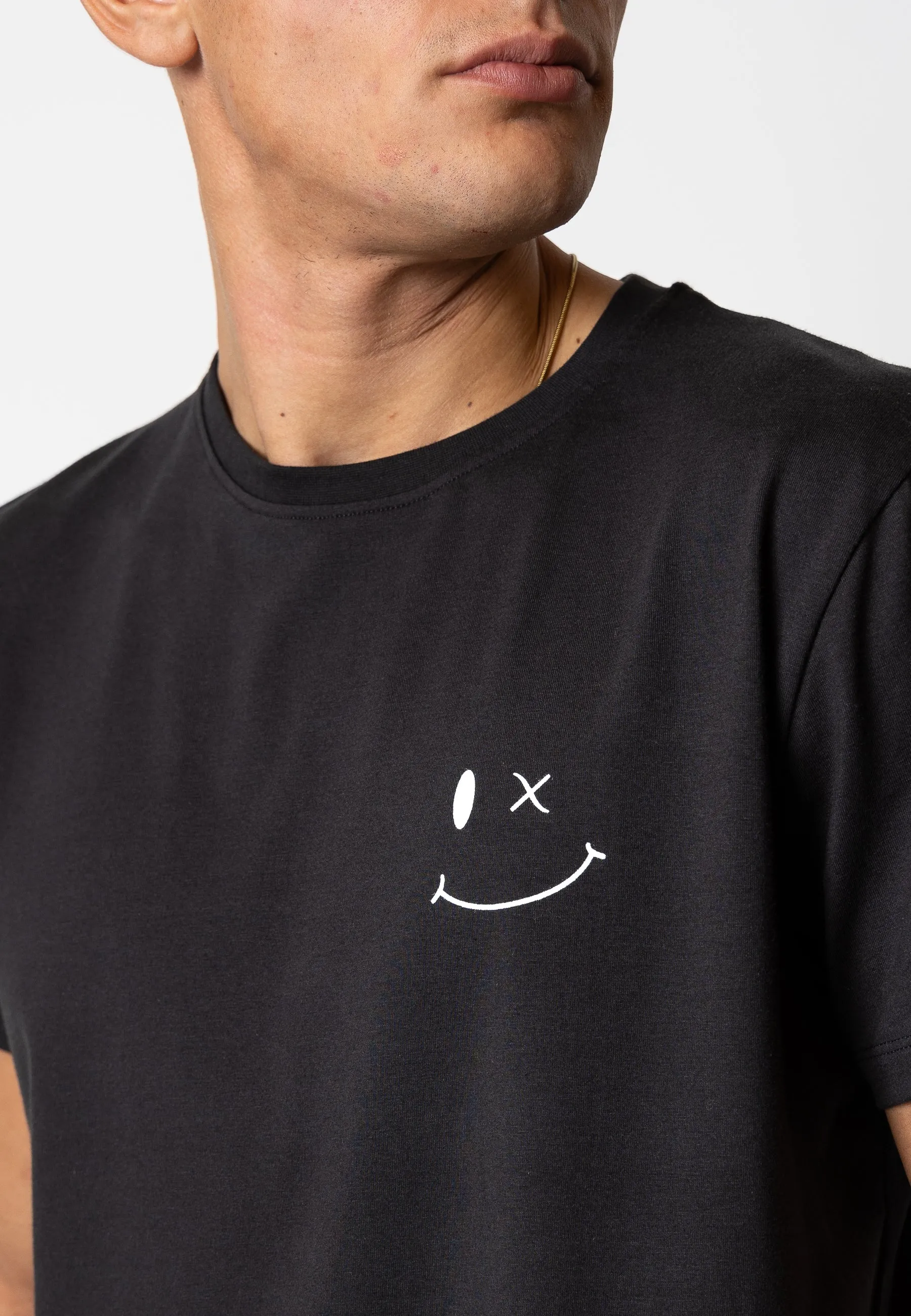 Patrick Organic t-shirt - Black / White Print