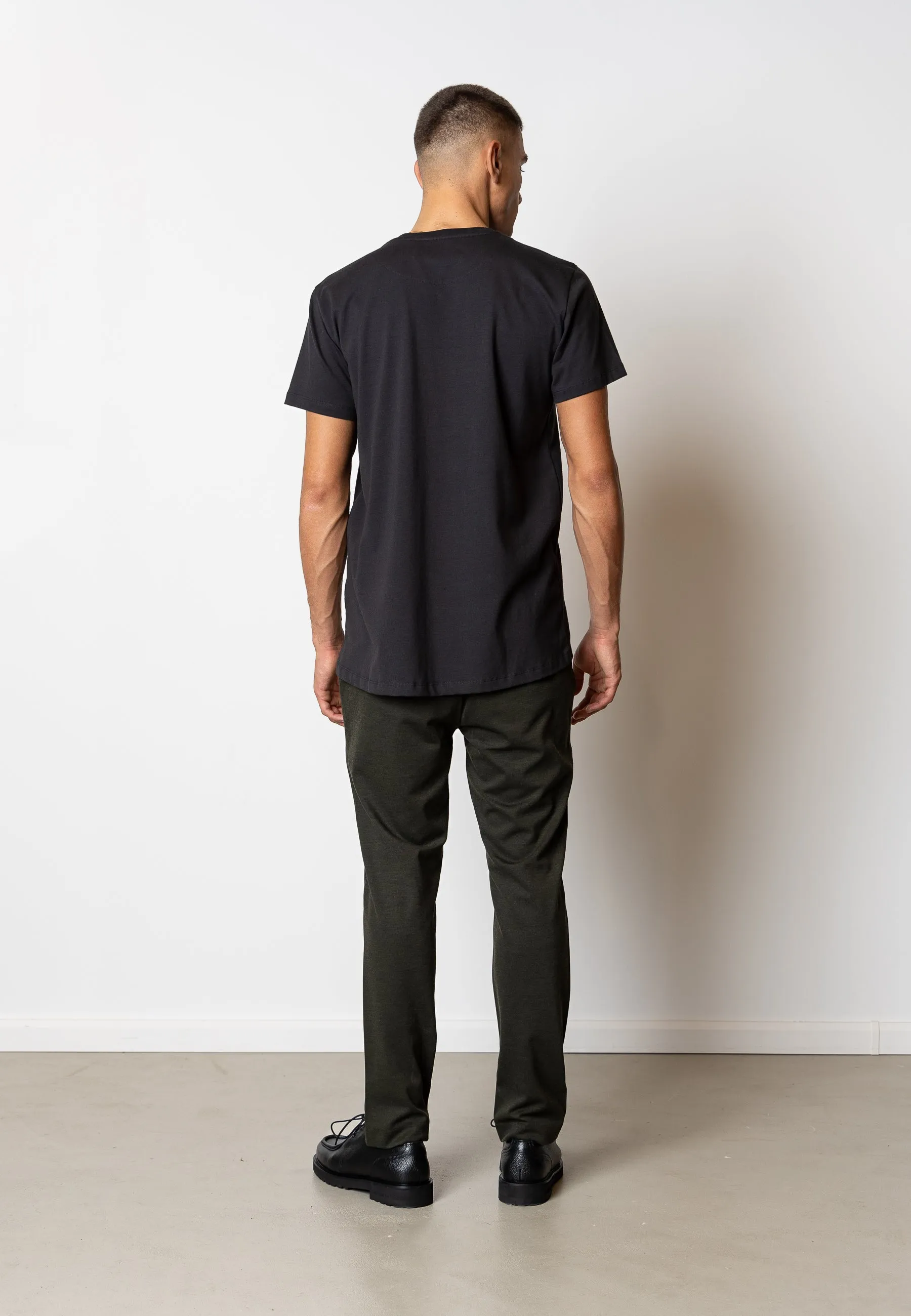 Patrick Organic t-shirt - Black / White Print