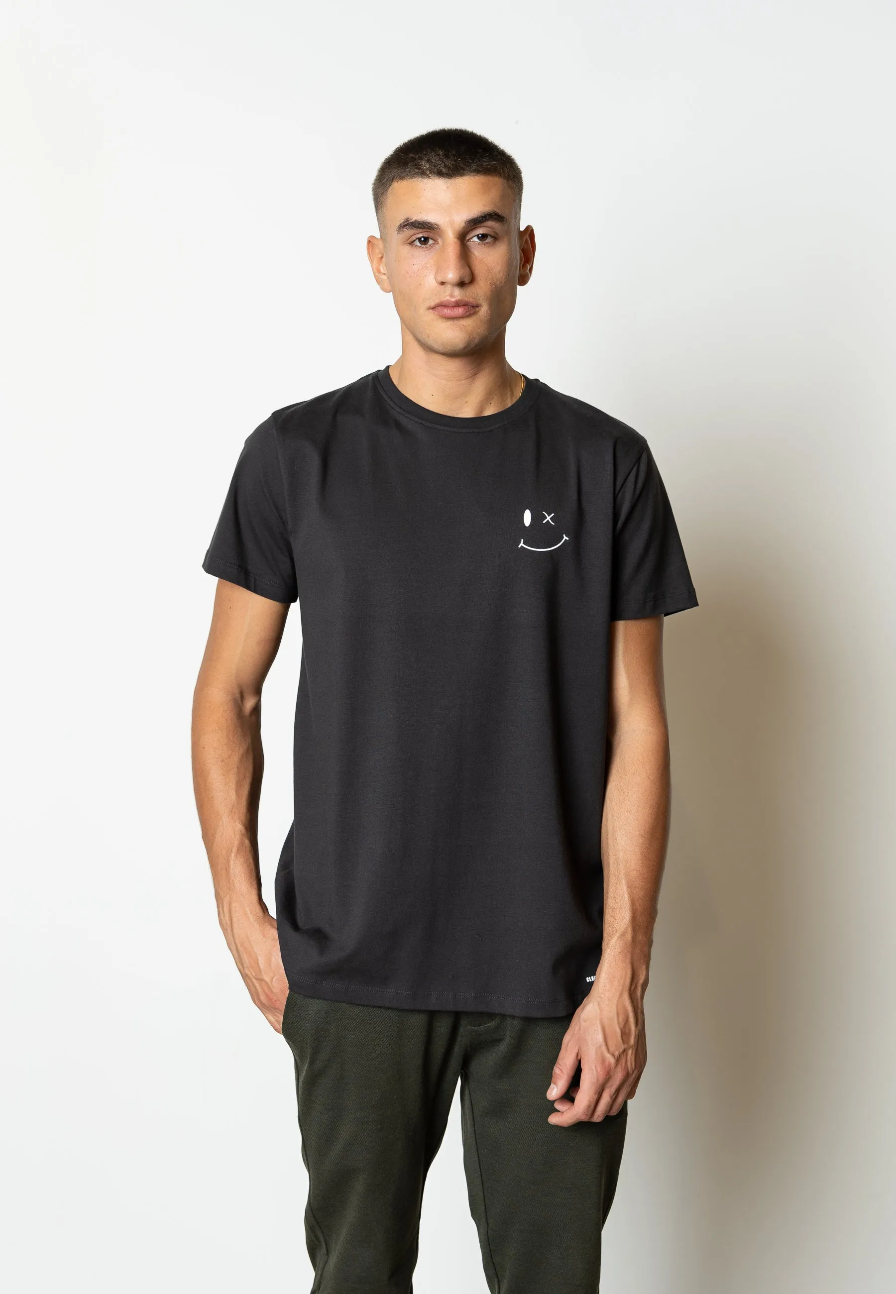 Patrick Organic t-shirt - Black / White Print