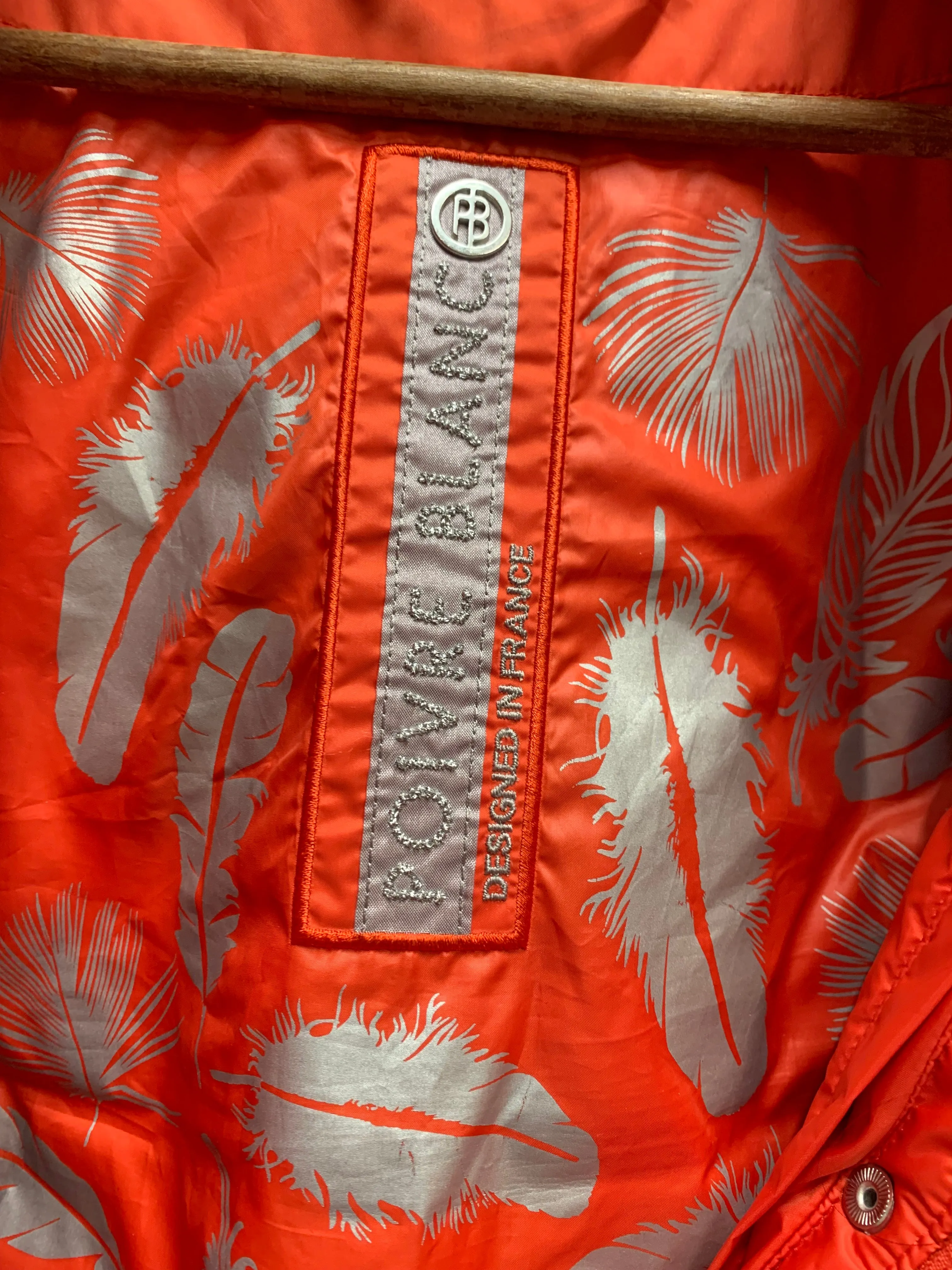Poivre Blanc Large Orange Ski Coat