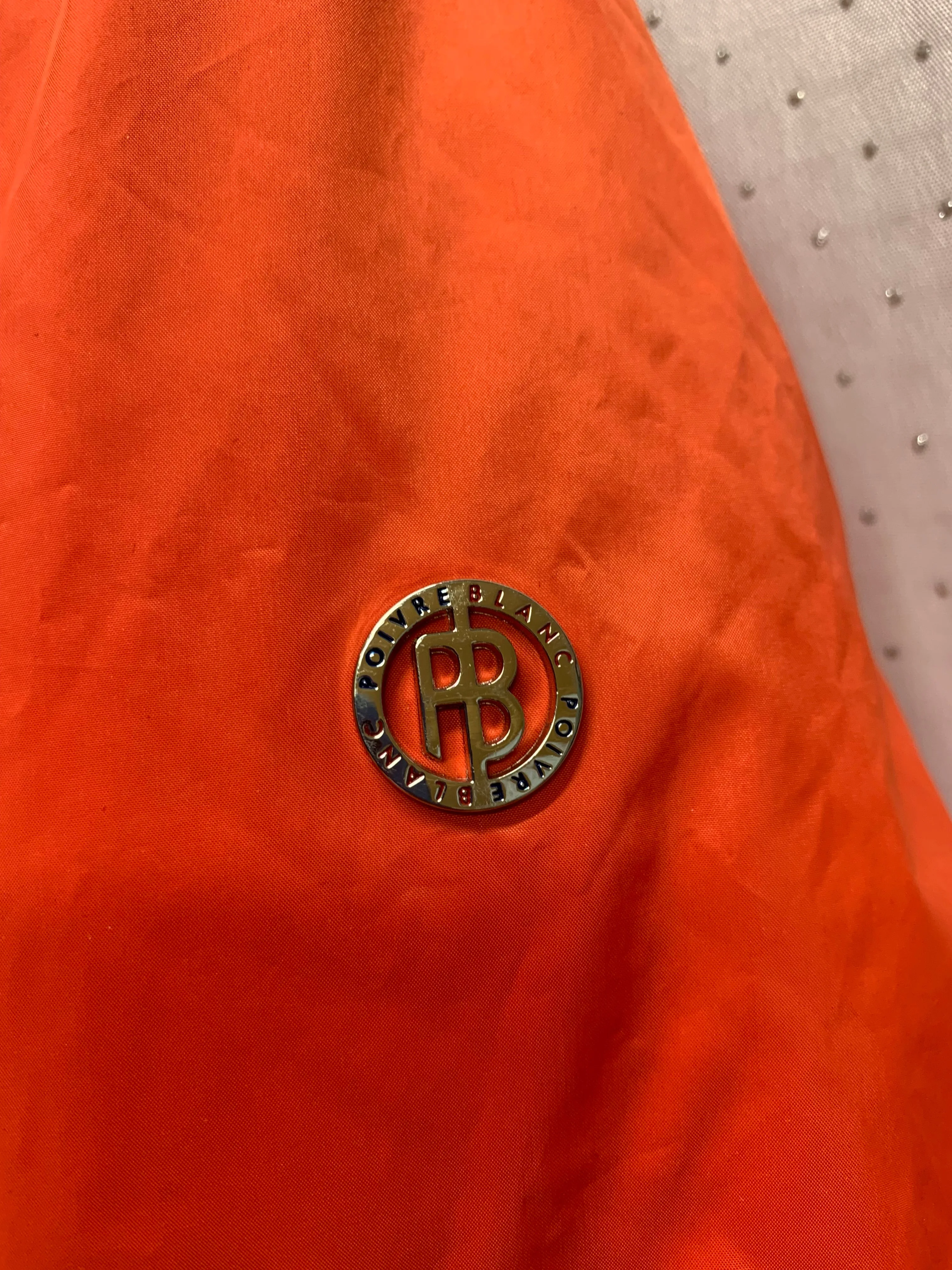Poivre Blanc Large Orange Ski Coat